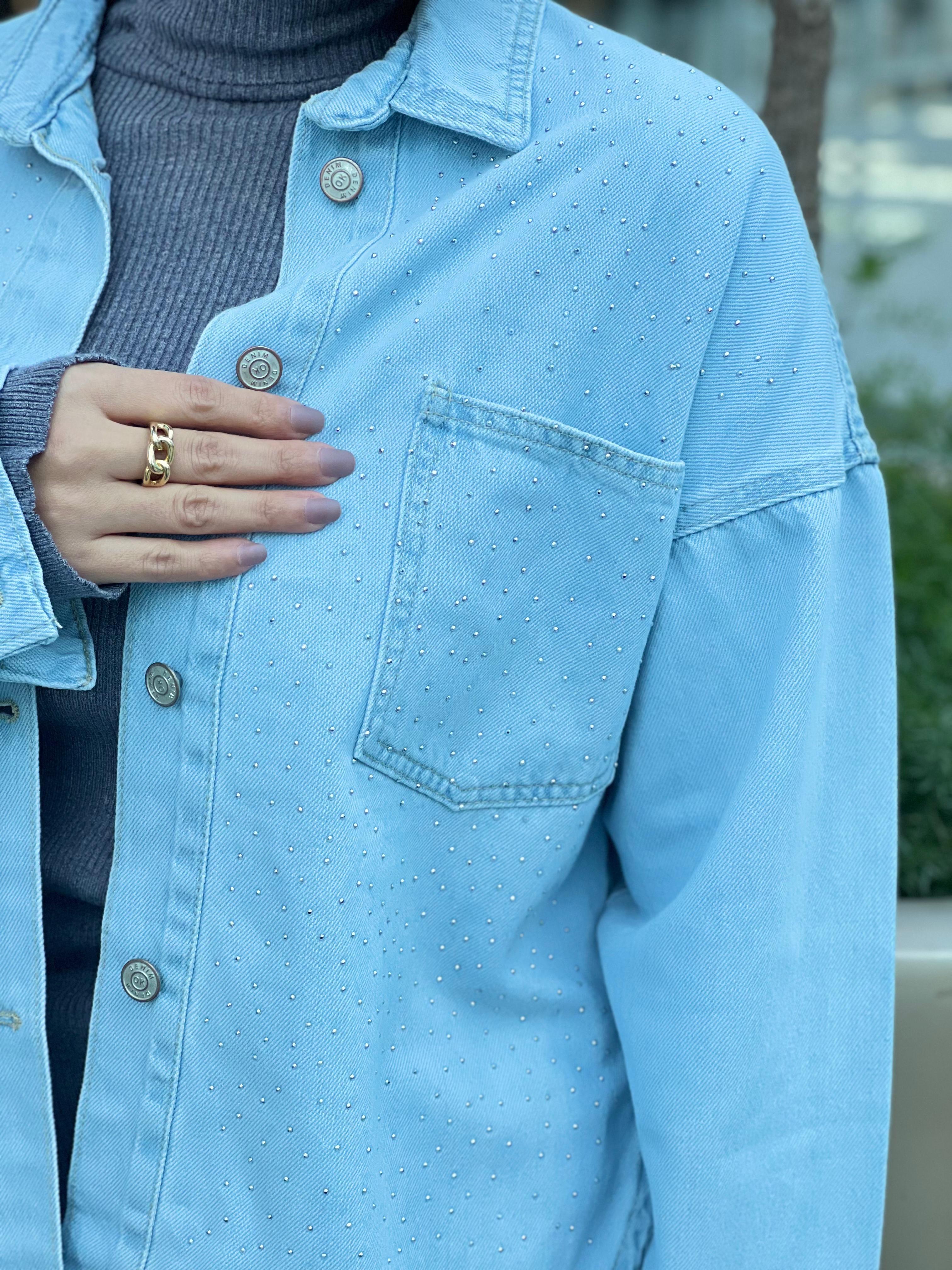 Sparkles denim jacket