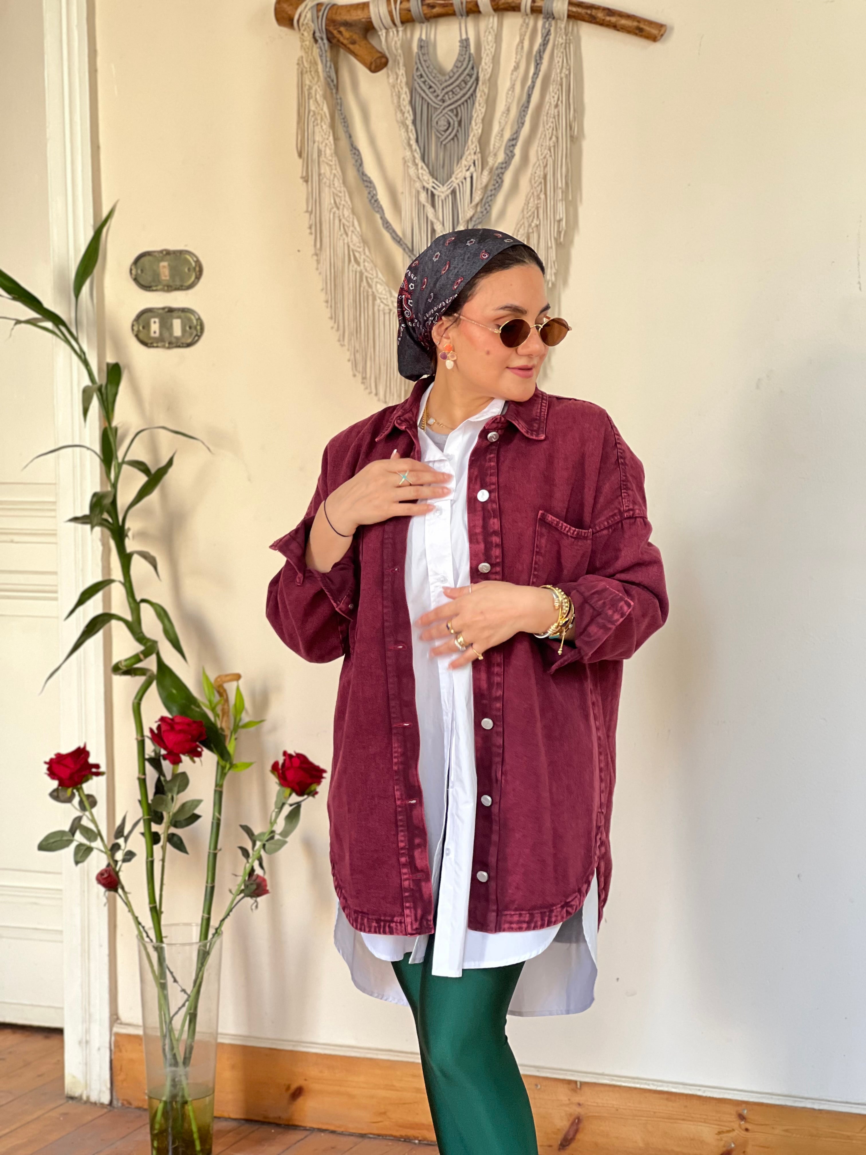 Colourful denim jacket