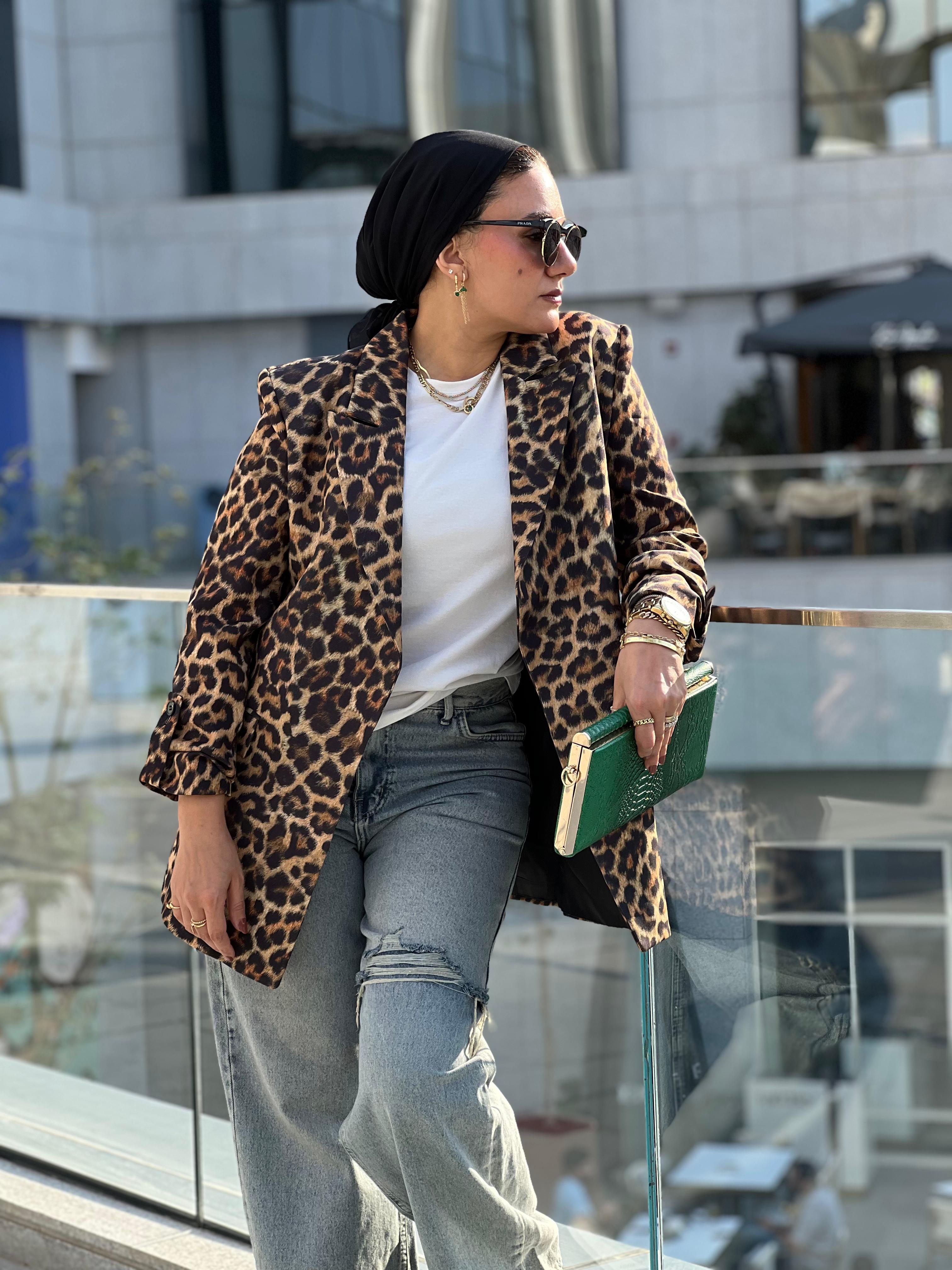 Leopard blazer