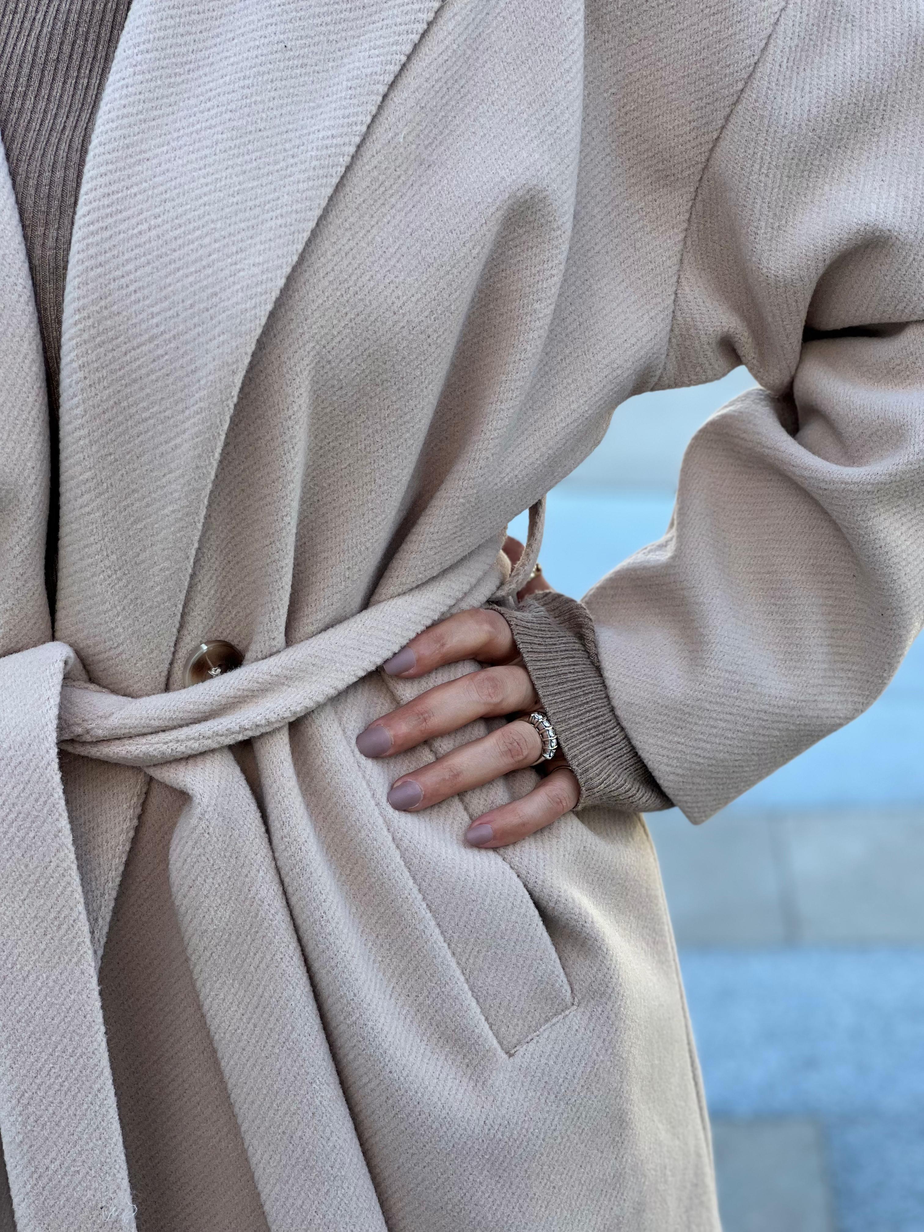 Oversized wool coat