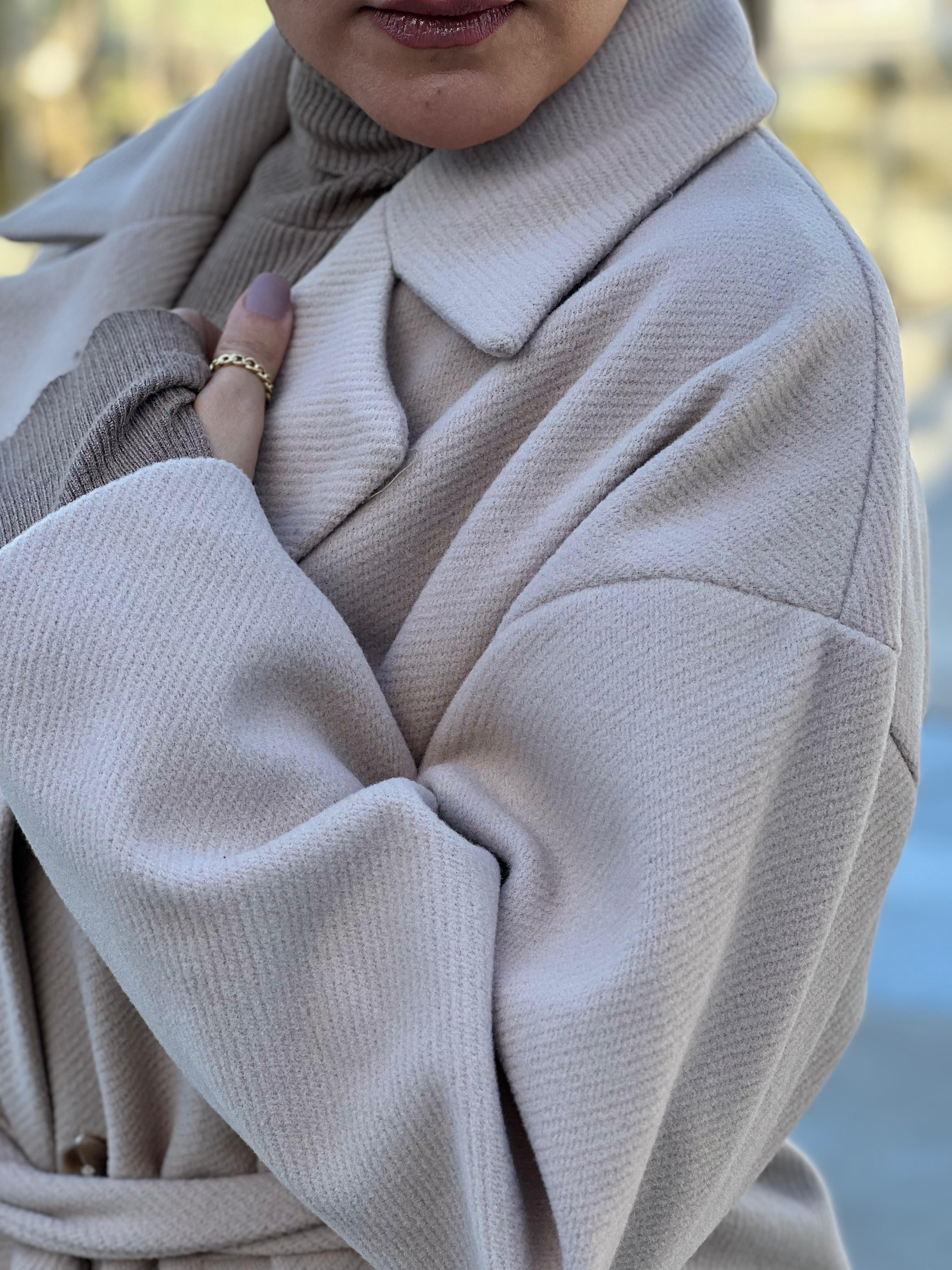 Oversized wool coat